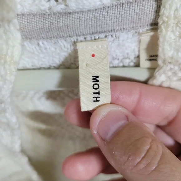 MOTH Anthropologie Mahalia Kimono Bell Sleeve Thick Neutral Cardigan, Size Small - Picture 2 of 10